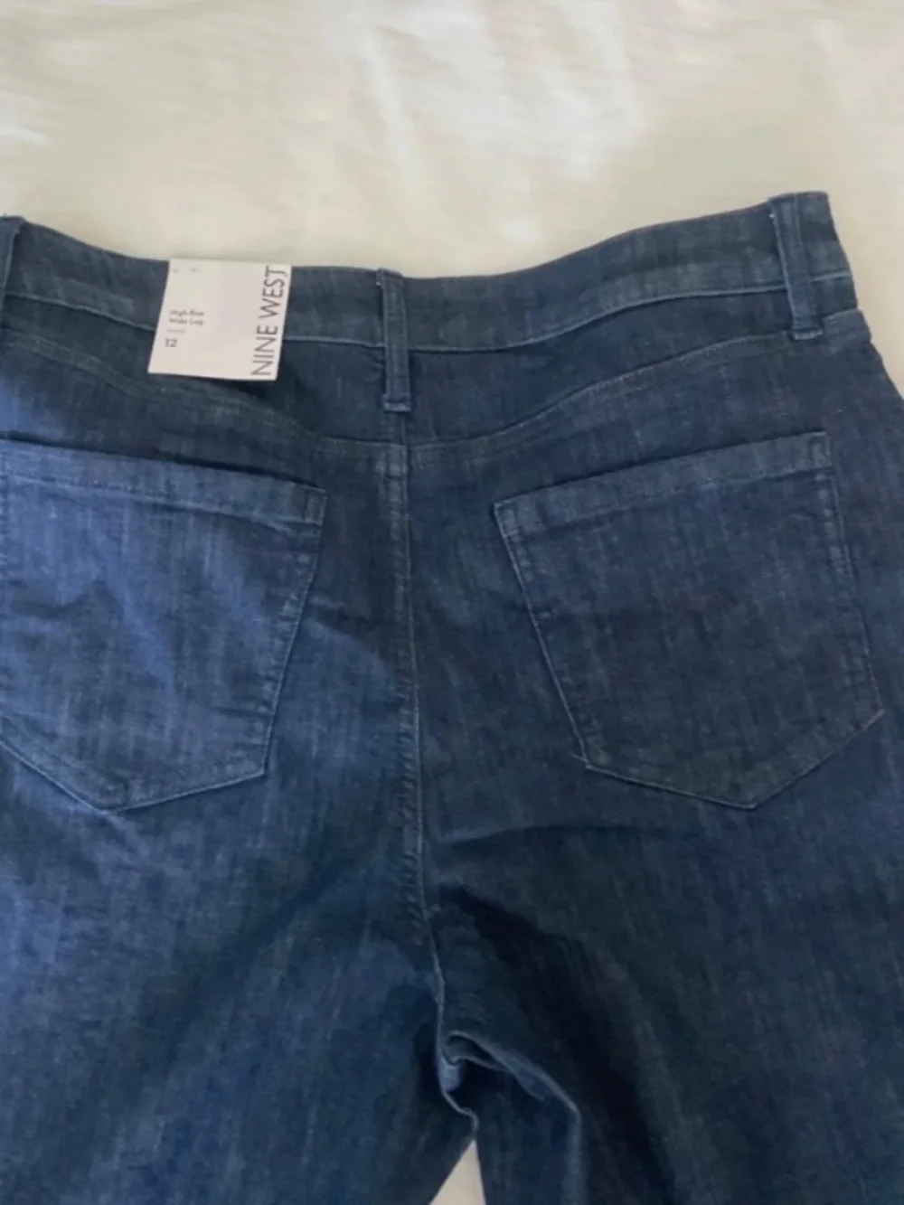 NWT Nine West Cuffed blue jeans 12